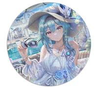 Puzzles for 1000 Piece Genshin Impact Eula Lawrence Round JigsawPuzzle 1000 Pieces for Adults Educational Activity for Cognitive Skills Cognitive Skill Improvement 67.5x67.5cm