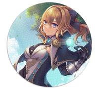 Puzzles for 1000 Piece Genshin Impact Jean Round JigsawPuzzle 1000 Pieces for Adults Educational Activity for Cognitive Skills Cognitive Skill Improvement 67.5x67.5cm