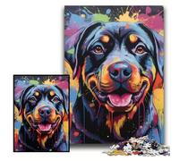 Puzzles for 1000 Piece Graffiti Painting Shark 1000 Piece Jigsaw Puzzles for Adults Colourful, Fun, Challenging & Brainteasing Size 26x38cm
