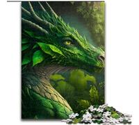 Puzzles for 1000 Piece Green Leaf Dragon cardboard Jigsaw size 38x26cm for Family And Friends, Suitable for Ages 14+