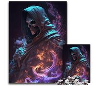 Puzzles for 1000 Piece Grim Reaper Formed By Dust Puzzles for Adults Challenging Brain Teaser for Teenagers, Family Game Night Fun 26X38CM/10.23x14.96inch