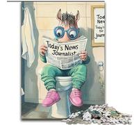 Puzzles for 1000 Piece Horse Go Toilet Jigsaw Puzzles for Adults Perfect Christmas & New Year Gift, (Size 26x38 cm)