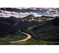 Puzzles for 1000 Piece Impossible Puzzle for Adults Educational Games Gifts for Men,Natural Scenery,Road,Mountains 38x52CM