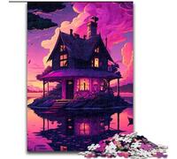 Puzzles for 1000 Piece Island in The Lake cardboard Jigsaw Puzzles for Adults size 26x38cm Ideal for Lover, Perfect Christmas, New Year, Valentine's Gift