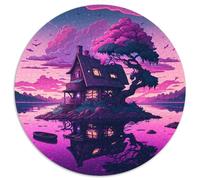 Puzzles for 1000 Piece Island in The Lake Challenging Puzzles Ideal for Lover,Perfect Christmas,New Year,Valentine's Gift 67.5x67.5 cm