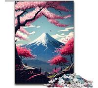 Puzzles for 1000 Piece Japanese Cherry Blossoms cardboard Jigsaw size 38x26cm for Family And Friends, Suitable for Ages 14+