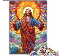 Puzzles for 1000 Piece Jesus in The Sky 1000 Piece Jigsaw Puzzles for Adults Colourful, Fun, Challenging & Brainteasing 26x38cm
