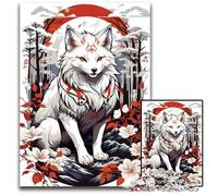 Puzzles for 1000 Piece Kitsune Fox MaskDifficult Puzzles for Adults Family Interactive Game Craft Gift with Colorful Artwork 1000 PCS(38x26cm)
