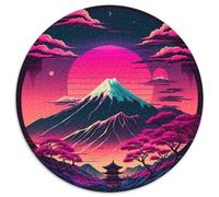 Puzzles for 1000 Piece Mount Fuji 1000Pc Adults Round Jigsaw Puzzle Perfect for Home & Office Decor, Parties, Birthdays 67.5x67.5cm