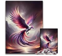 Puzzles for 1000 Piece Mystical Phoenix Bird Jigsaw Puzzles for Adults Challenging Brain Teaser for Teenagers Family Fun Interactive Game 1000 PCS(75x50cm)