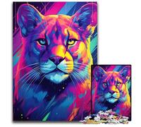 Puzzles for 1000 Piece Neon Puma Puzzles for Adults Brain Teaser Game for Teenagers Perfect 1000 PCS(38x26cm)