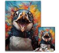 Puzzles for 1000 Piece Painting Color Penguin Impossible Jigsaw Puzzles for Adults Perfect for Teenagers & Home Decor 1000 PCS(38x26cm)