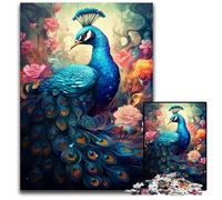 Puzzles for 1000 Piece Painting Colorful Peacock PaperJigsaw Puzzles Perfect for Family Fun on Christmas Thanksgiving Birthdays & Easter 1000 PCS(38x26cm)