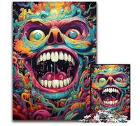 Puzzles for 1000 Piece Painting Colorful Skull PaperJigsaw Puzzles Perfect for Family Fun on Christmas Thanksgiving Birthdays & Easter 1000 PCS(38x26cm)