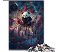 Puzzles for 1000 Piece Panda Dream Catcher Impossible Jigsaw Puzzles for Adults 50X75CM Home Decor Brain Teaser Game for Teenagers & Family Interaction