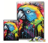 Puzzles for 1000 Piece Parrot Graffiti Painting Puzzles for Adults 50x75 cm Creative Family Game & Home Decor, for Teenagers