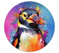 Puzzles for 1000 Piece Penguin Round Jigsaw Puzzles 1000 Pieces for Adults Adult & Family Activity, DIY Home Decor Gift 1000pcs (67.5x67.5cm)
