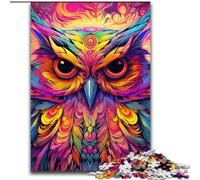 Puzzles for 1000 Piece Pink Owl Jigsaw Puzzles Adult Game Gift Family Interactive Game Brain Challenge Gift size : 26x38cm