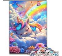 Puzzles for 1000 Piece Rainbow Unicorn Baby Impossible Jigsaw Puzzles for Adults 26X38CM Brain Teaser & Home Decor, Perfect