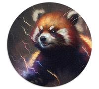 Puzzles for 1000 Piece Red Panda Nebula 1000Pc Adults Round Jigsaw Puzzle Perfect for Home & Office Decor, Parties, Birthdays 67.5x67.5cm