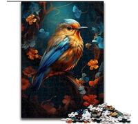 Puzzles for 1000 Piece Robin Colour Puzzle 1000 Pieces Jigsaw Artwork Decor Intelligence Toy for Family Indoor Games size 26x38cm