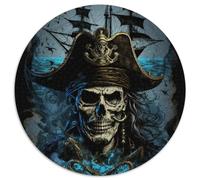 Puzzles for 1000 Piece Skeleton Pirate Jigsaw Puzzles for Adults Brain Teaser Game, Interactive Family Game, Suitable for Ages 14+ 67.5x67.5cm