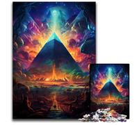 Puzzles for 1000 Piece The Colorful Psychedelia of Egypt’s Space Desert Wooden Jigsaw Puzzles Interactive Family Game DIY Home Decor Brain Challenge Gift 1000 PCS(75x50cm)