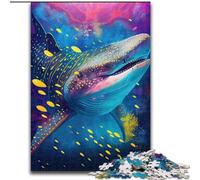 Puzzles for 1000 Piece The Peaceful Whale Shark Puzzles for Adults size 38x26cm Perfect for Family Fun on Christmas, Thanksgiving, Birthdays & Easter