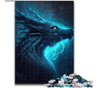 Puzzles for 1000 Piece Thunder Forest Dragon Puzzles for Adults Gift DIY Fun Suitable for Home Living Room Office Decoration size 50x75cm