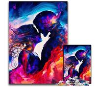 Puzzles for 1000 Piece Twin Flame Couple In Love cardboard Jigsaw Puzzles for Adults Brain Teaser Game, Interactive Family Game, Suitable for Ages 14+ 26X38CM/10.23x14.96inch