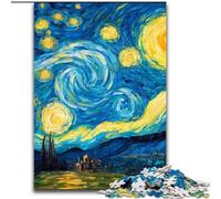 Puzzles for 1000 Piece Van Gogh Night Sky Impossible Jigsaw Puzzles for Adults 50X75CM Gift for Men And Women, Daily & Special Occasion