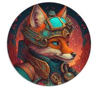 Puzzles for 1000 Piece Warrior Fox 1000Pc Adults Round Jigsaw Puzzle Perfect for Home & Office Decor, Parties, Birthdays 67.5x67.5cm