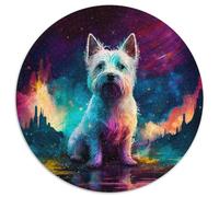 Puzzles for 1000 Piece West Highland White Terrier Cardboard Jigsaw Puzzles Perfect for Family Fun on Christmas,Thanksgiving,Birthdays & Easter 67.5x67.5 cm