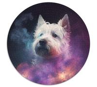 Puzzles for 1000 Piece West Highland White Terrier Cardboard Jigsaw Puzzles Perfect for Family Fun on Christmas,Thanksgiving,Birthdays & Easter 67.5x67.5 cm