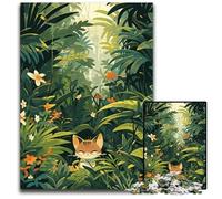 Puzzles for 1000 Piece Wild Jungle Cat Quest Puzzles for Adults Challenging Brain Teaser for Teenagers Family Game Night Fun 1000 PCS(75x50cm)