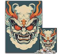 Puzzles for 1000 Piece Yokai Oni Japanese Mask Difficult Puzzles for Adults Family Interactive Game Craft Gift with Colorful Artwork 1000 PCS(75x50cm)