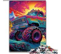 Puzzles for 1000Piece Psychedelic Truck Jigsaw Puzzles for Adults 1000Piece for Birthdays, Holidays, Space Party Decorations (Size 50x75 cm)