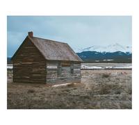 Puzzles for 1500 Piece Impossible Puzzle for Adults-Barn,building,mountains 87x57cm