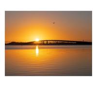 Puzzles for 1500 Piece Impossible Puzzle for Adults-Bridge,Lake,Sunset,Nature 87x57cm