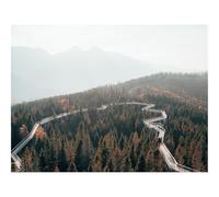 Puzzles for 1500 Piece Impossible Puzzle for Adults-Bridge,Road,forests,Trees,Mountains,Fog 87x57cm