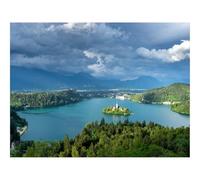 Puzzles for 1500 Piece Impossible Puzzle for Adults-Chapel,island,lake 87x57cm