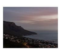 Puzzles for 1500 Piece Impossible Puzzle for Adults-Cliff,Road,Buildings,Coast,Dusk 87x57cm