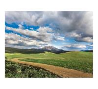 Puzzles for 1500 Piece Impossible Puzzle for Adults-Field,mountains,grass 87x57cm