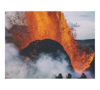 Puzzles for 1500 Piece Impossible Puzzle for Adults-Volcano,Eruption,Explosion,Lava 87x57cm