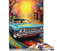 Puzzles for Adult Cool Colourful Sports Cars Puzzle Jigsaw 500 Pieces Creative Puzzle Intellectual Toys Assembling Games 500pcs (52x38cm)