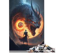 Puzzles for Adult Galaxy Art Flying Dragon Puzzle Jigsaw 500 Pieces Creative Puzzle Intellectual Toys Assembling Games 500pcs (52x38cm)
