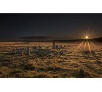 puzzles for adults 100 piece,Natural beauty,Sunrise,Dartmoor National Park,Stone Circle 45,5x35,5CM