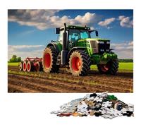 Puzzles for Adults 1000 Farm Tractor Jigsaw Puzzles for Adults Kids Wooden Jigsaw Learning Educational Toy (size 75x50cm)