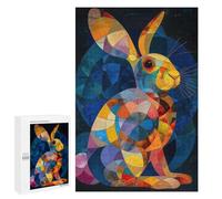 Puzzles for Adults 1000 PCS Abstract Rabbit Jigsaws for Adults Relaxing Games Enhance Memory Unique Birthday And Xmas Gifts 1000 PCS
