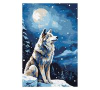 Puzzles for Adults 1000 PCS Alaska Wolf Snow Pixel Art Jigsaws for Adults Hands-on Game Precision Cutting Fun at Home Activities, 1000 PCS
